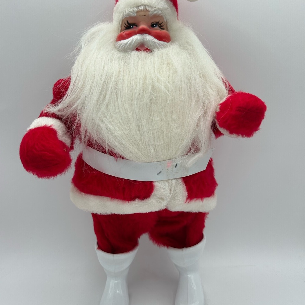 Harold Gale Santa Claus Vintage 14" Christmas Red Velvet Suit - Picture 3 of 6
